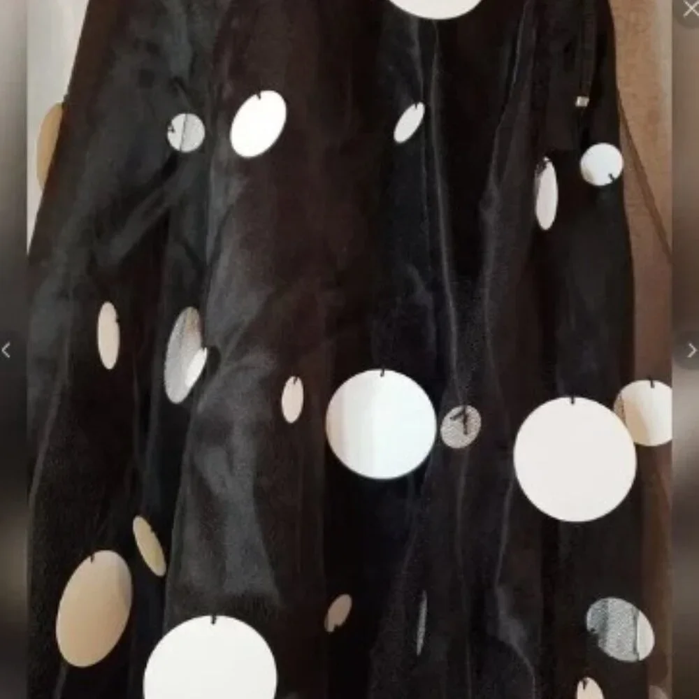 Jazz Child Dance Costume, Black and white, Medium Child